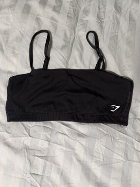 Gymshark Black Seamless Strap Crop Top